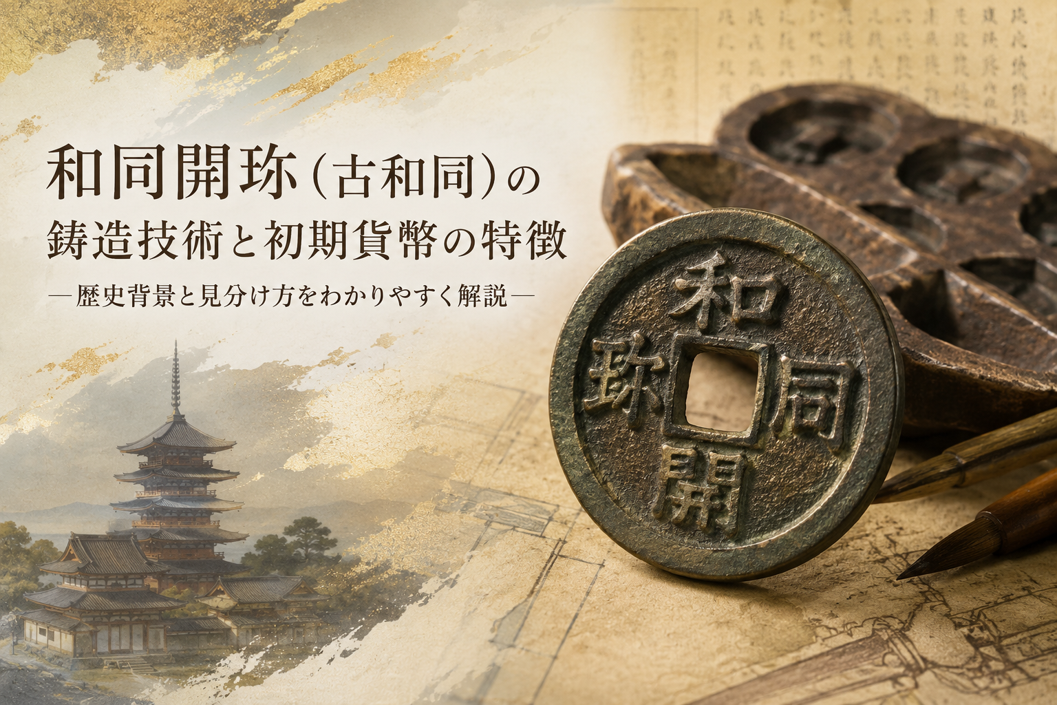 和同開珎（古和同）の鋳造技術｜初期貨幣の特徴と見分け方をわかり