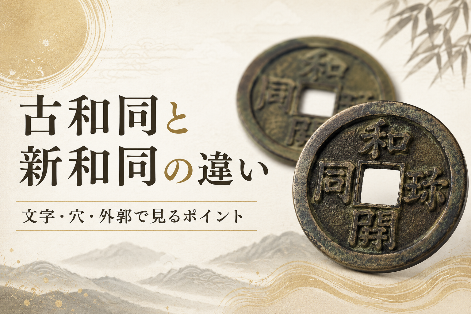 古和同と新和同の違い｜見分け方を解説【図鑑でわかる和同開珎の特徴