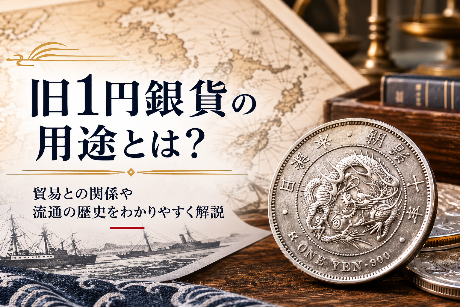 旧1円銀貨の用途とは?貿易との関係や流通の歴史をわかりやすく解説