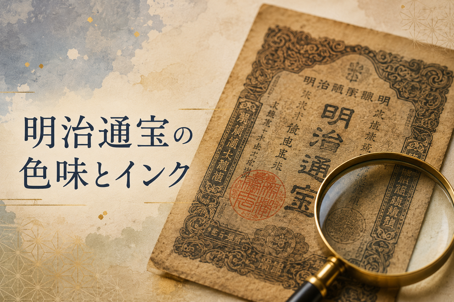 明治通宝の色味とインク|経年変化の見方と本物を見分けるポイントを鑑定士が解説