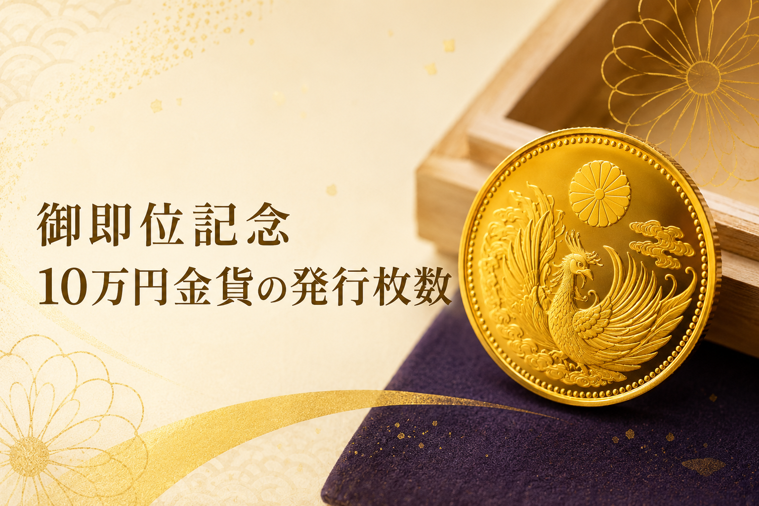 御即位記念10万円金貨の発行枚数|希少性の考え方と鑑定ポイントを解説