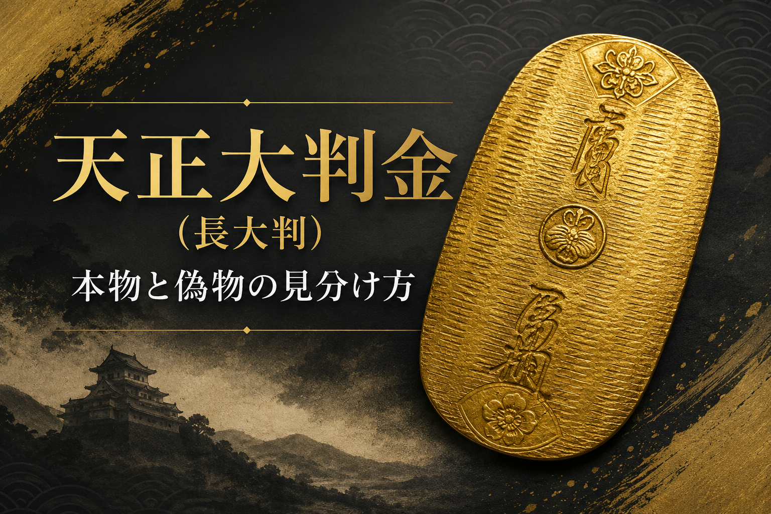 天正大判金（長大判）の本物と偽物｜見分け方を徹底比較