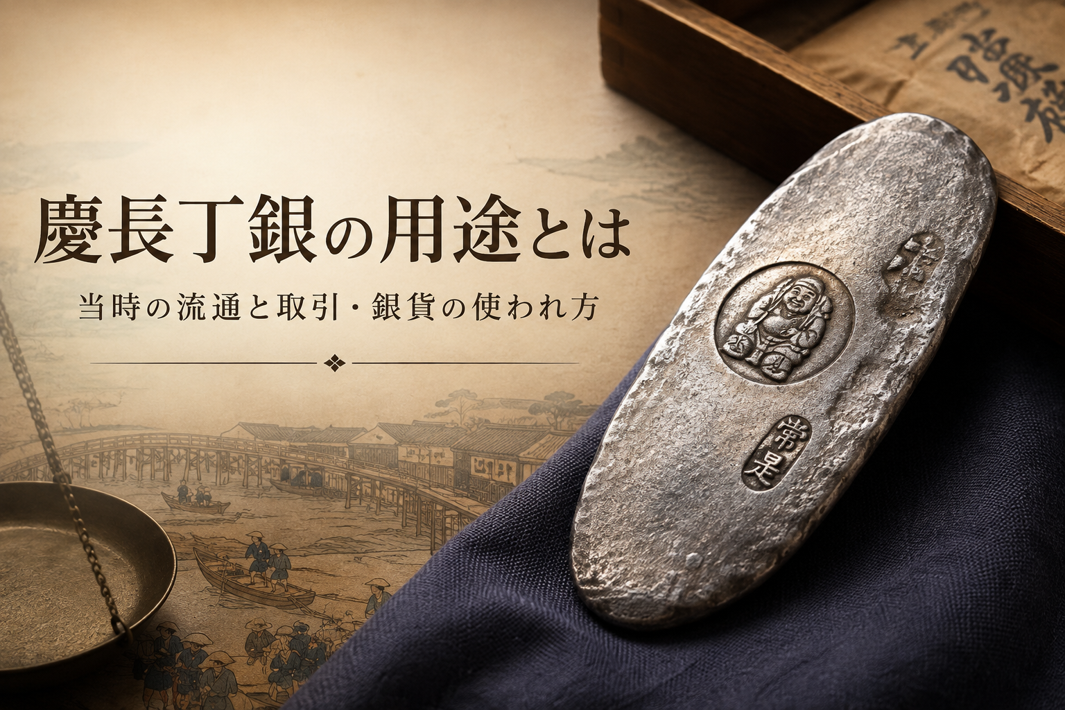 慶長丁銀の用途とは｜当時の流通と取引・銀貨の使われ方