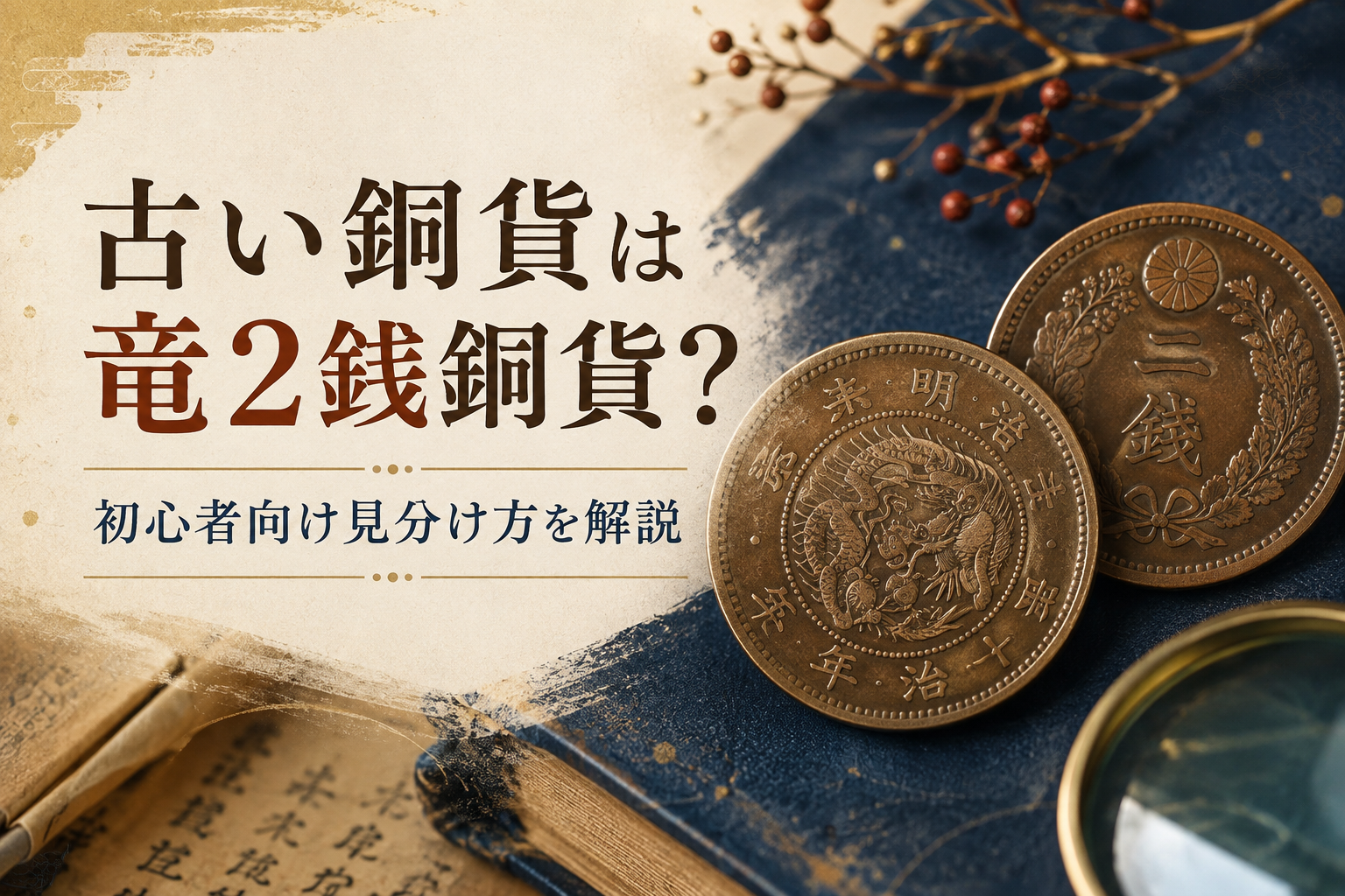 古い銅貨は竜2銭銅貨？初心者向け見分け方を解説